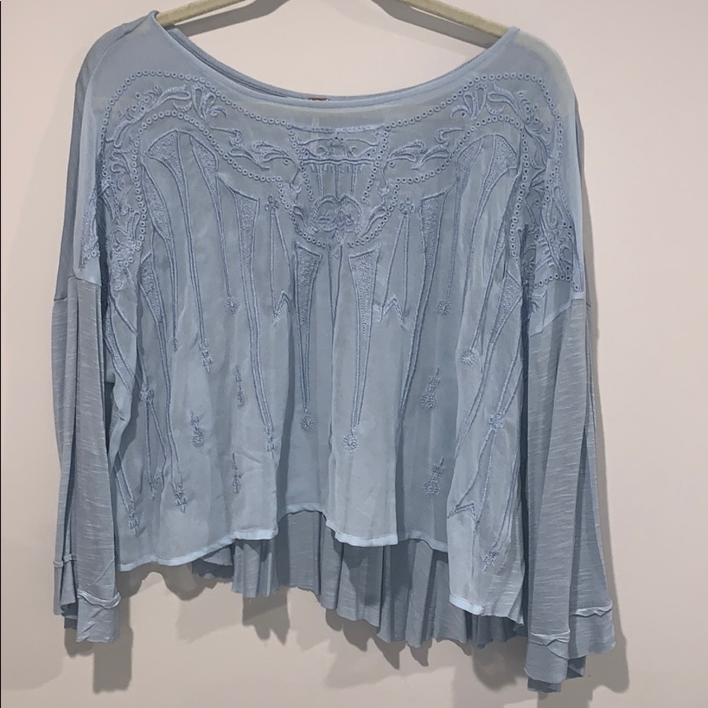 Free People Embroidered Top